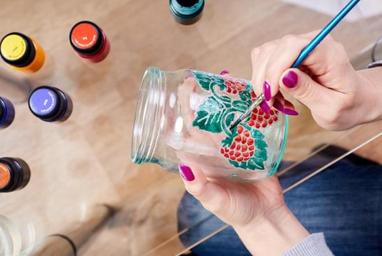 Painting Joy: My First Adventure with Enamel on Glass&nbsp;Mugs